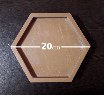 قالب سیلیکونی زیرگلدانی شش ضلعی قطر 20cm